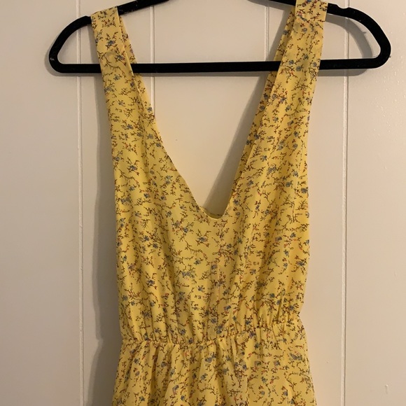 NWOT Midi Yellow Tiered Shop the Mint Dress - Picture 3 of 9